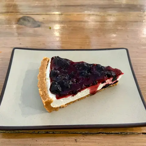 Cheesecake de mora azul